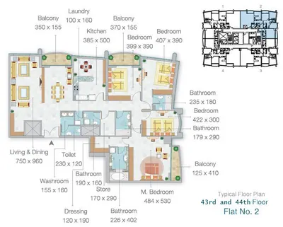 3 beds - Unit 2