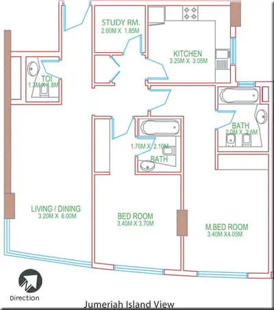 2 Bed - 1089 sqft
