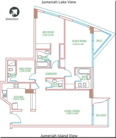2 Bed - 1326 sqft