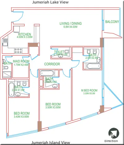3 Bed - 1572 sqft