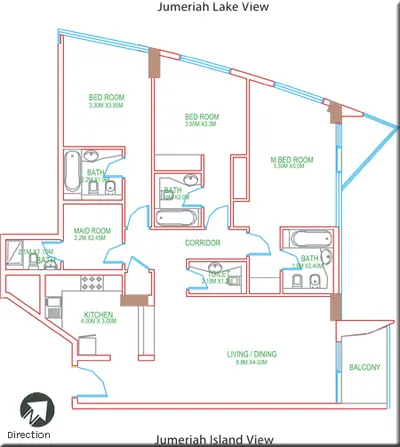 3 Bed - 1582 sqft
