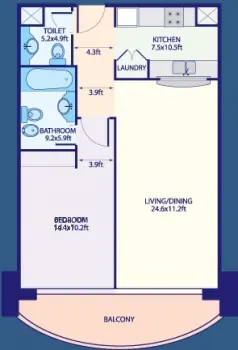 Type A - 1 Bed