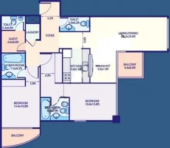 Type A - 2 Bed
