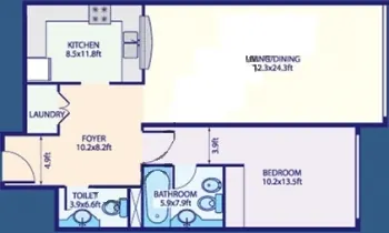 Type B - 1 Bed