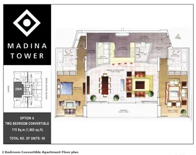 2 Bed - 1883 Sq Ft