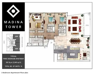3 Bed - 3040 Sq Ft