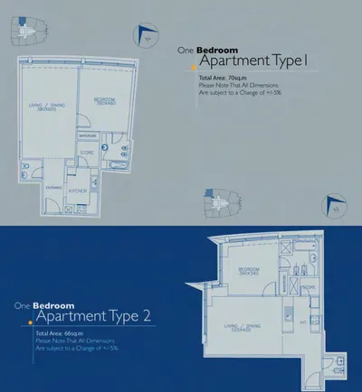 Type 1 & 2 - 1 Bed