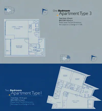 Type 3 - 1 Bed