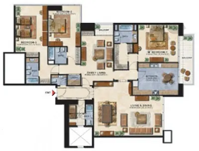 3 bed