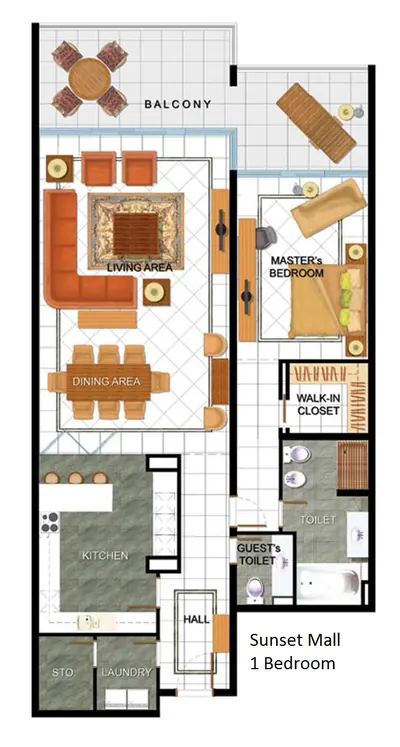 1 Bedroom Unit