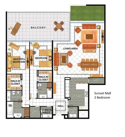 2 Bedroom Unit