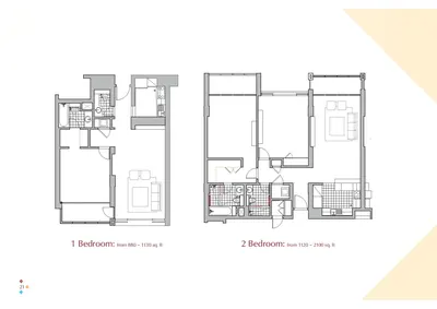 1 & 2 Bed Apartments