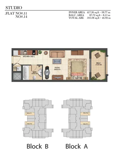 Type B1 - Studio