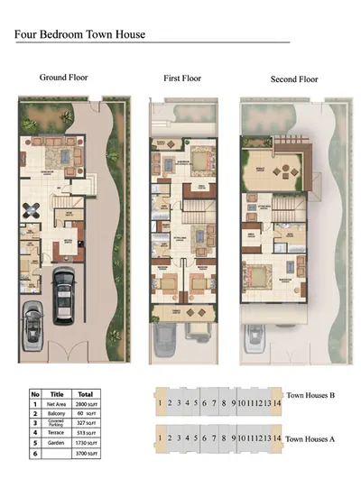 Townhouse - 4 Bed