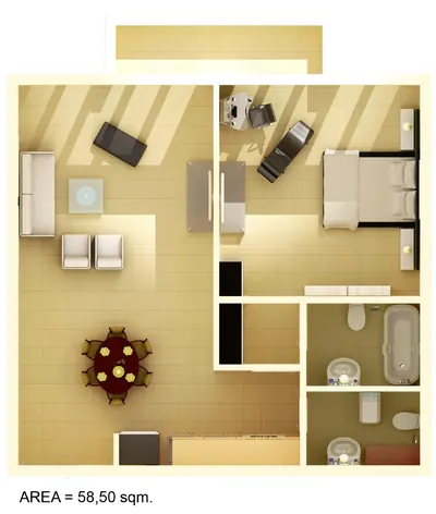 1 Bed