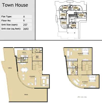 Unit A903 - Townhouse - 2692 sq ft