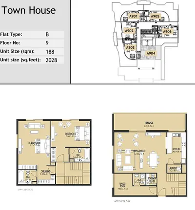 Unit A904 - Townhouse - 2028 sq ft