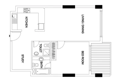 1 bed