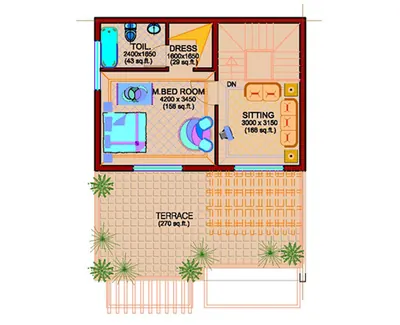 Townhouse Second Floor