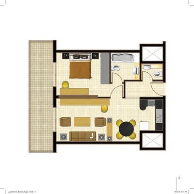 Type - 1 Bed