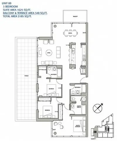 3 - Bedroom - 2185 sq ft