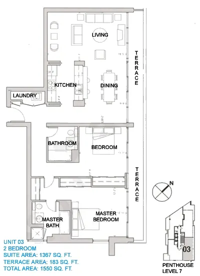 Unit 03 - 2 Bed - 1550