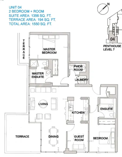 Unit 04 - 2 Bed - 1550