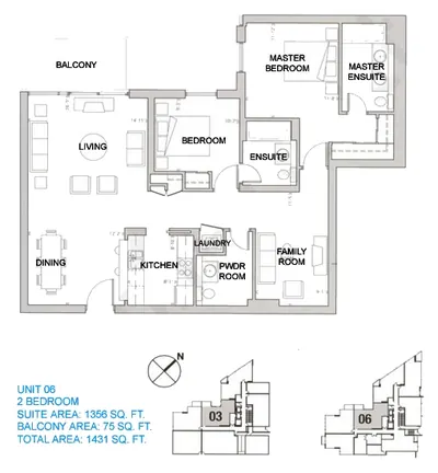 Unit 06 - 2 Bed - 1431