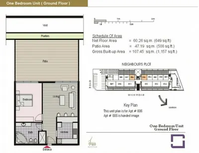 1 - Bedroom - 1157 sq ft