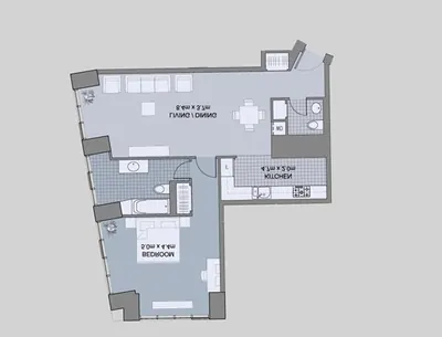 Podium Unit 02 - 1 Bedroom - 1046 sq ft