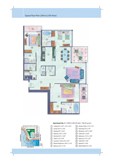 Level 24-27 Unit 03 - 3Bed