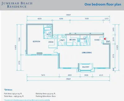 1 - Bedroom - 1466 sq ft