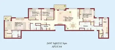 4 - Bedroom - 2497 sq ft