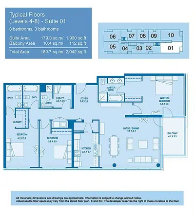 North - Suite 1 - 3 Bedroom