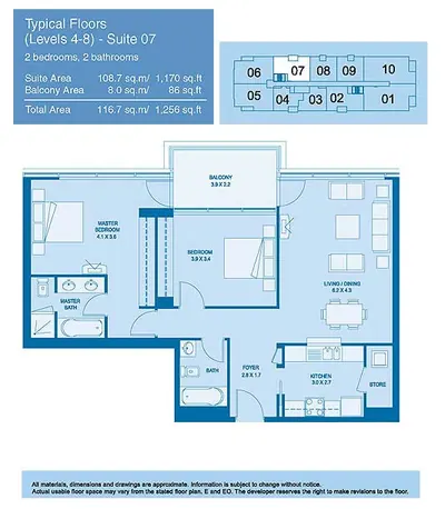 North - Suite 7 - 2 Bedroom