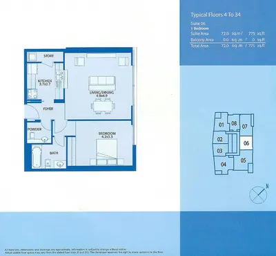 West - Suite 6 - 1 Bedroom