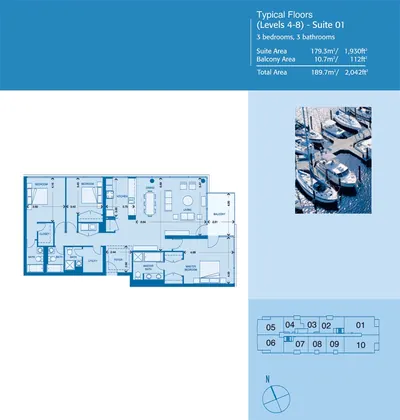 West - Suite 1 - 3 Bedroom