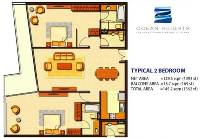 2 Bedroom - 1562 sq ft