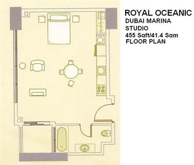 Studio - 455 sq ft