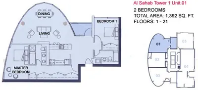 Unit 1 - 1392 sq ft
