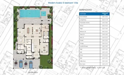 Modern 6 Bed - Ground
