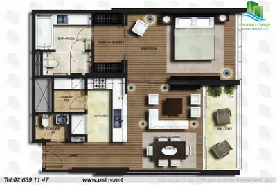 1 Bed - E