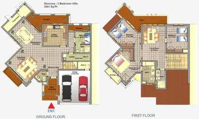 3 - Bedroom - Villa - 3561 sq ft