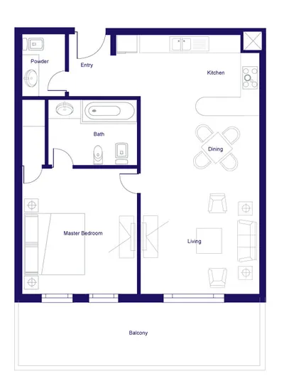 1 Bed Apartment