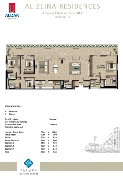 4 Bed Penthouse - E1