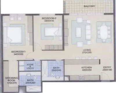 Typical 2 Bedroom