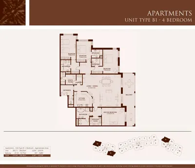 Type B1 - 4 Bedroom - 3622 sq ft