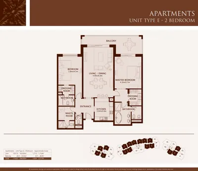 Type E - 2 Bedroom - 2271 sq ft