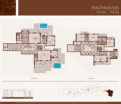 Royal PH - 302 - 4 Bedroom - 12820 sq ft