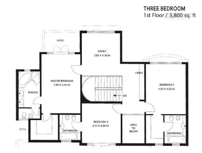3 Bed - First Floor
